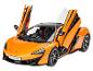 Oranje McLaren 570S sportwagen met open deuren