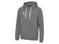 Een grijze hoodie met capuchon van Adidas.