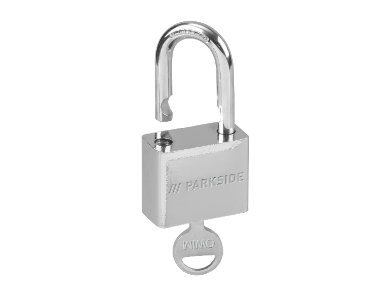Parkside hangslot met sleutel.