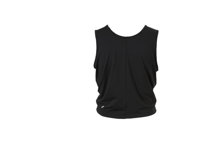 Zwart mouwloos trainingsshirt voor dames