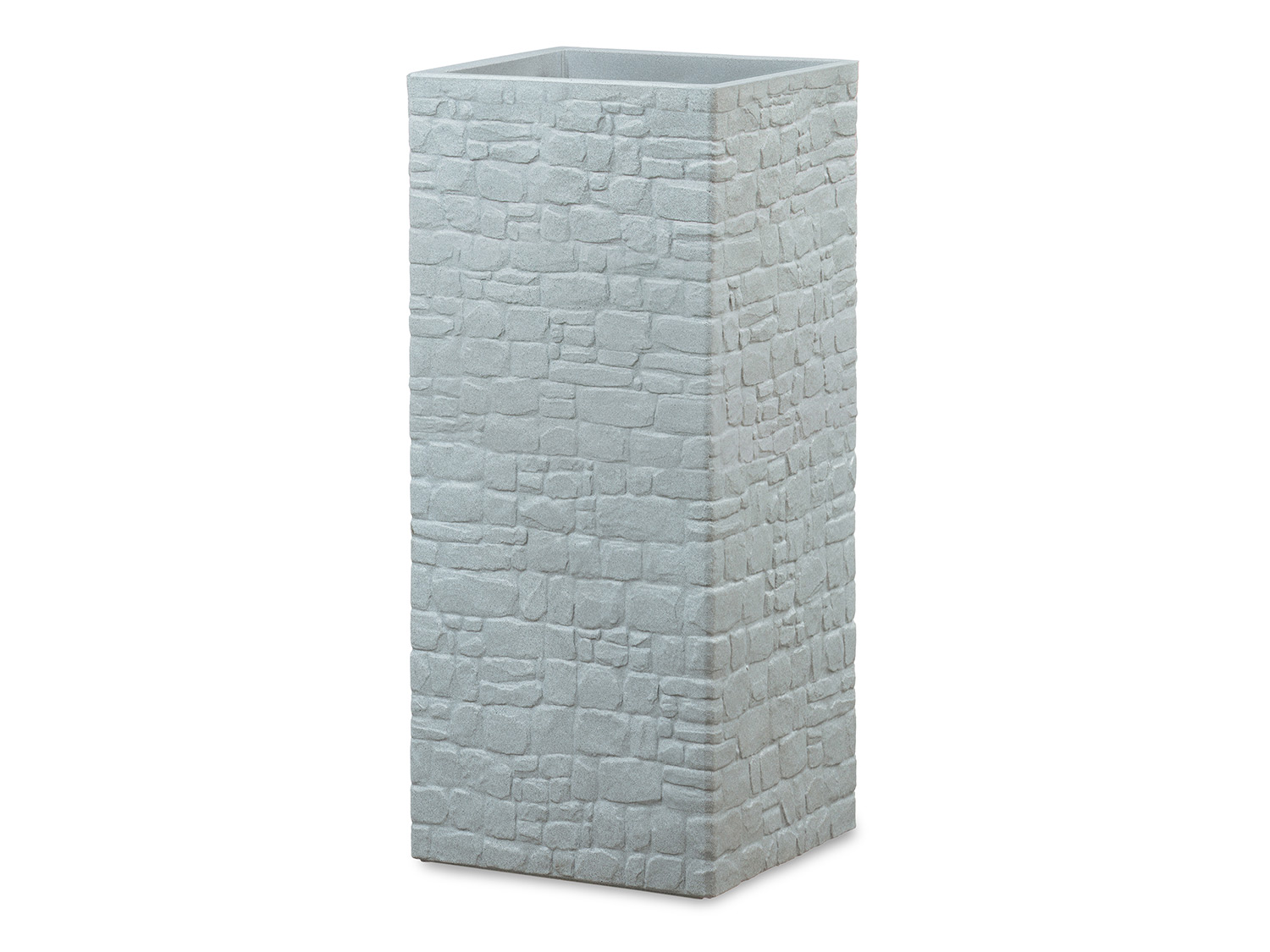 Scheurich Hoge pot Muretto, kunststof, vierkant (Grijs, Hoogte 60 cm) afbeelding