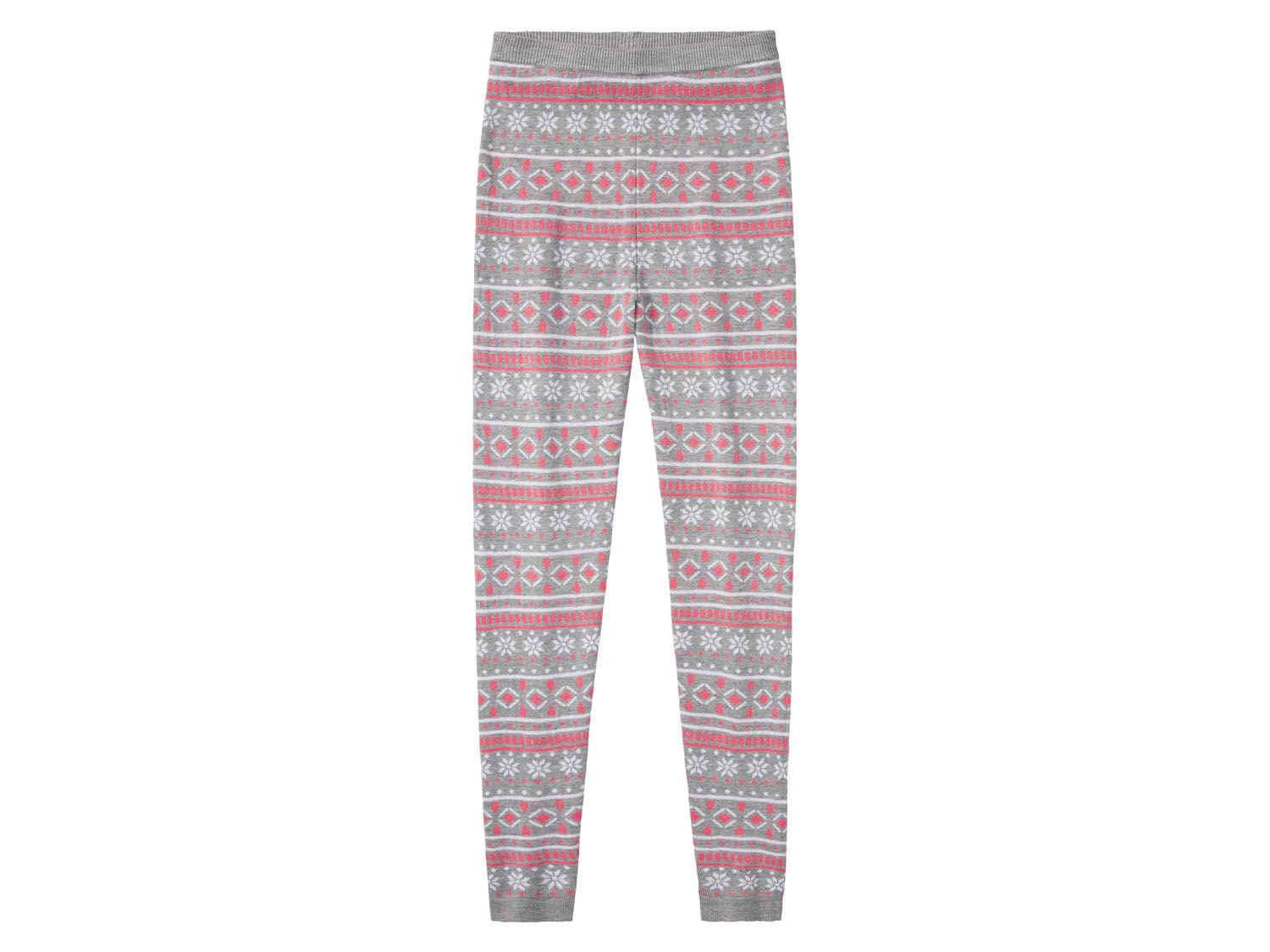 PEPPERTS! Meisjes gebreide legging met kerstmotief (Grijs, 134/140)