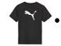 Zwart T-shirt met wit Puma-logo.