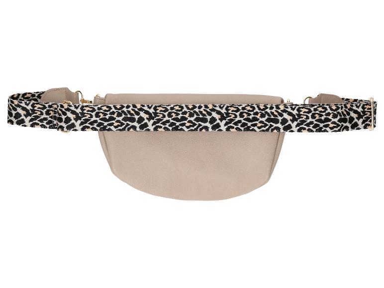 Beige heuptas met luipaardprint band