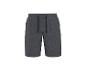 Donkergrijze shorts met trekkoord in de taille.
