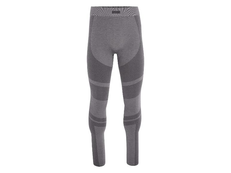 Grijze Spyder thermische onderbroek met donkergrijze details.