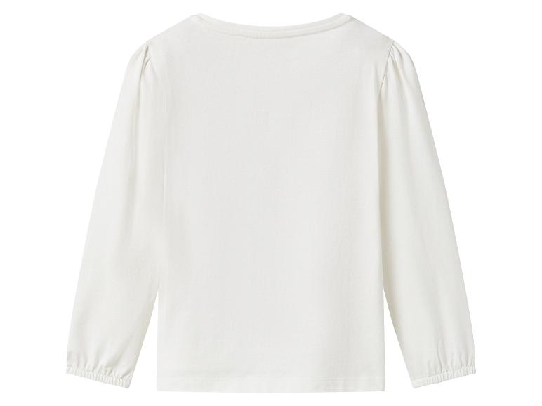Wit lang mouw shirt voor meisjes.