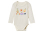 Witte baby romper met lange mouwen met fruitprint