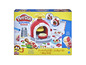 Play-Doh Kitchen Creations pizza-oven met accessoires en klei.