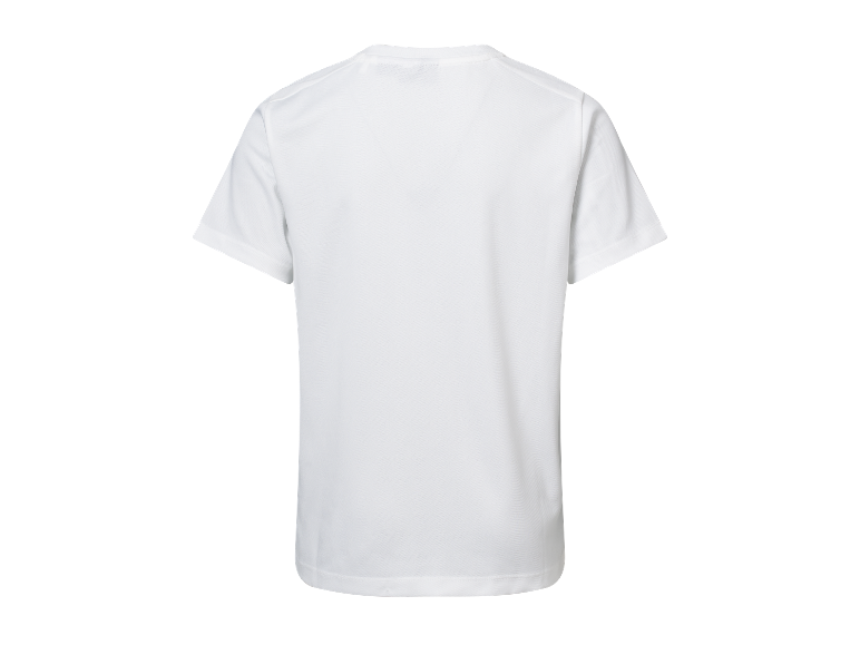 Wit t-shirt met korte mouwen.