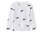 Wit shirt met lange mouwen en groen dinosauruspatroon