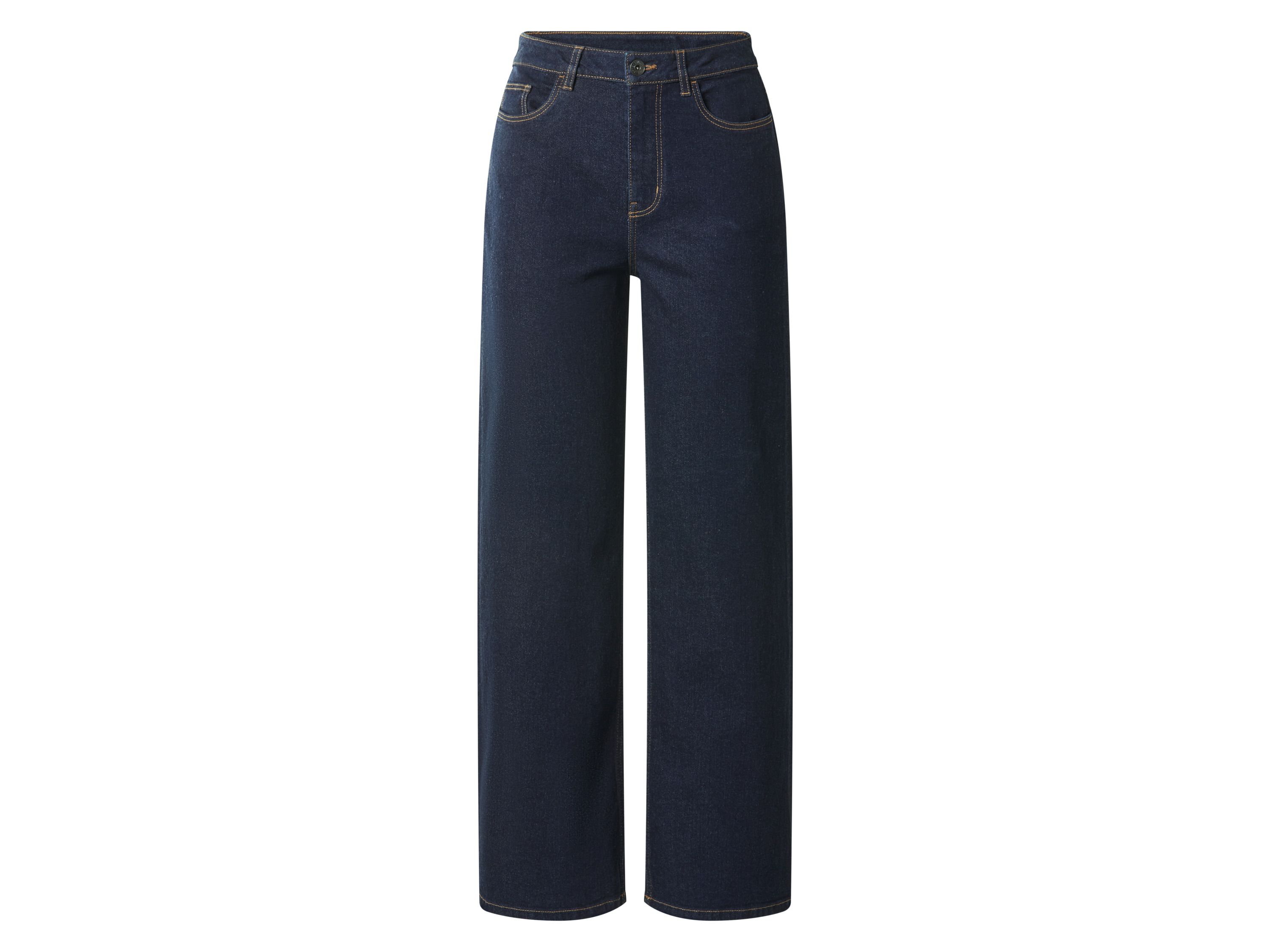 ESMARA Damesjeans, wide leg, hoge taille (Donkerblauw, 44)