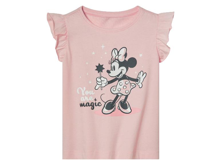 Roze Minnie Mouse T-shirt met ruffles, tekst "You are magic".
