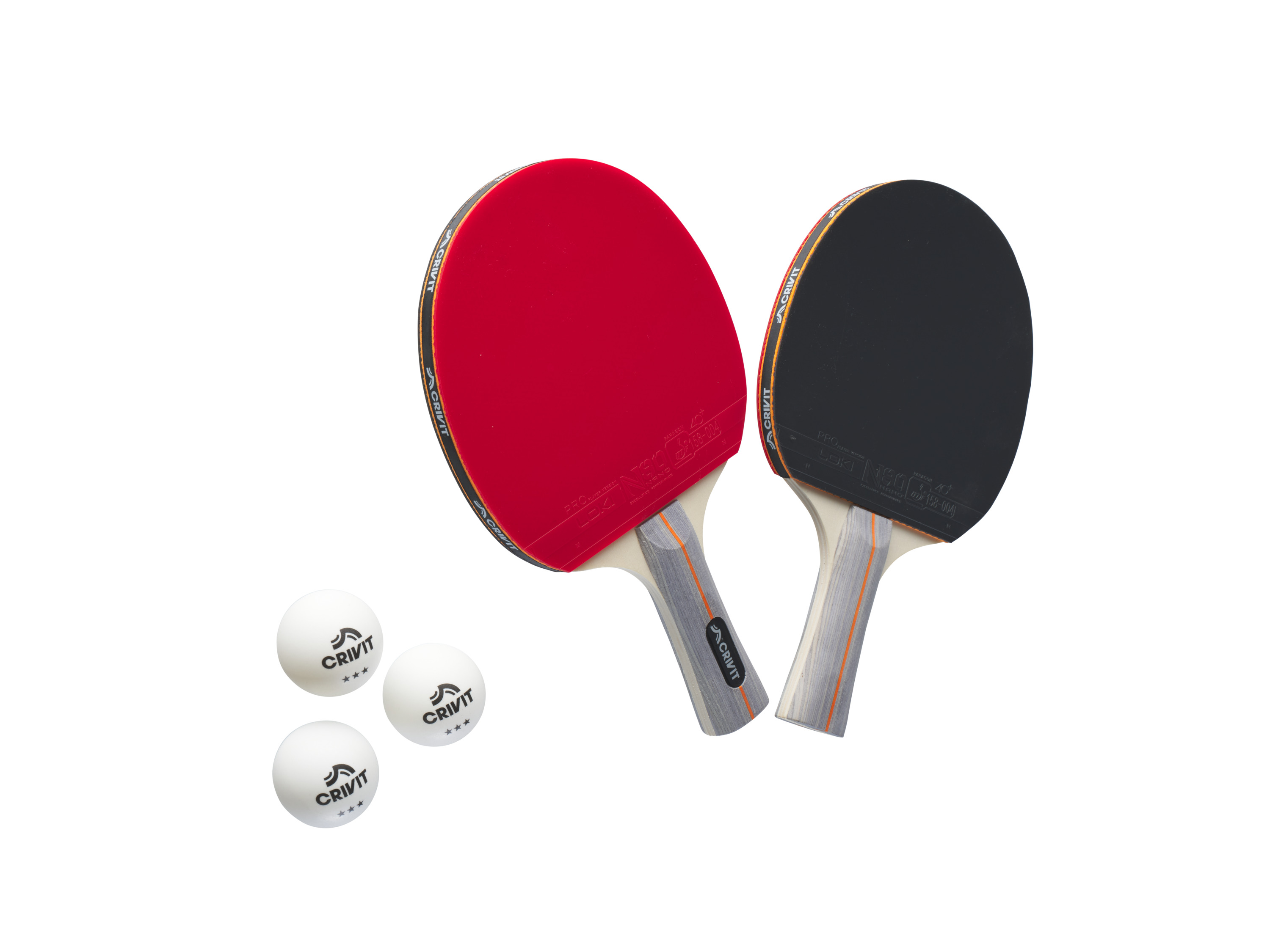 CRIVIT Tafeltennisbatjes of tafeltennisnet