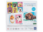 Puzzel met 3 verschillende afbeeldingen van schattige puppy's