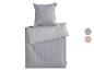 MICHALSKY beddengoedset in grijs met geometrisch patroon.