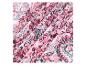 Stof met roze en donkergroene paisley-print
