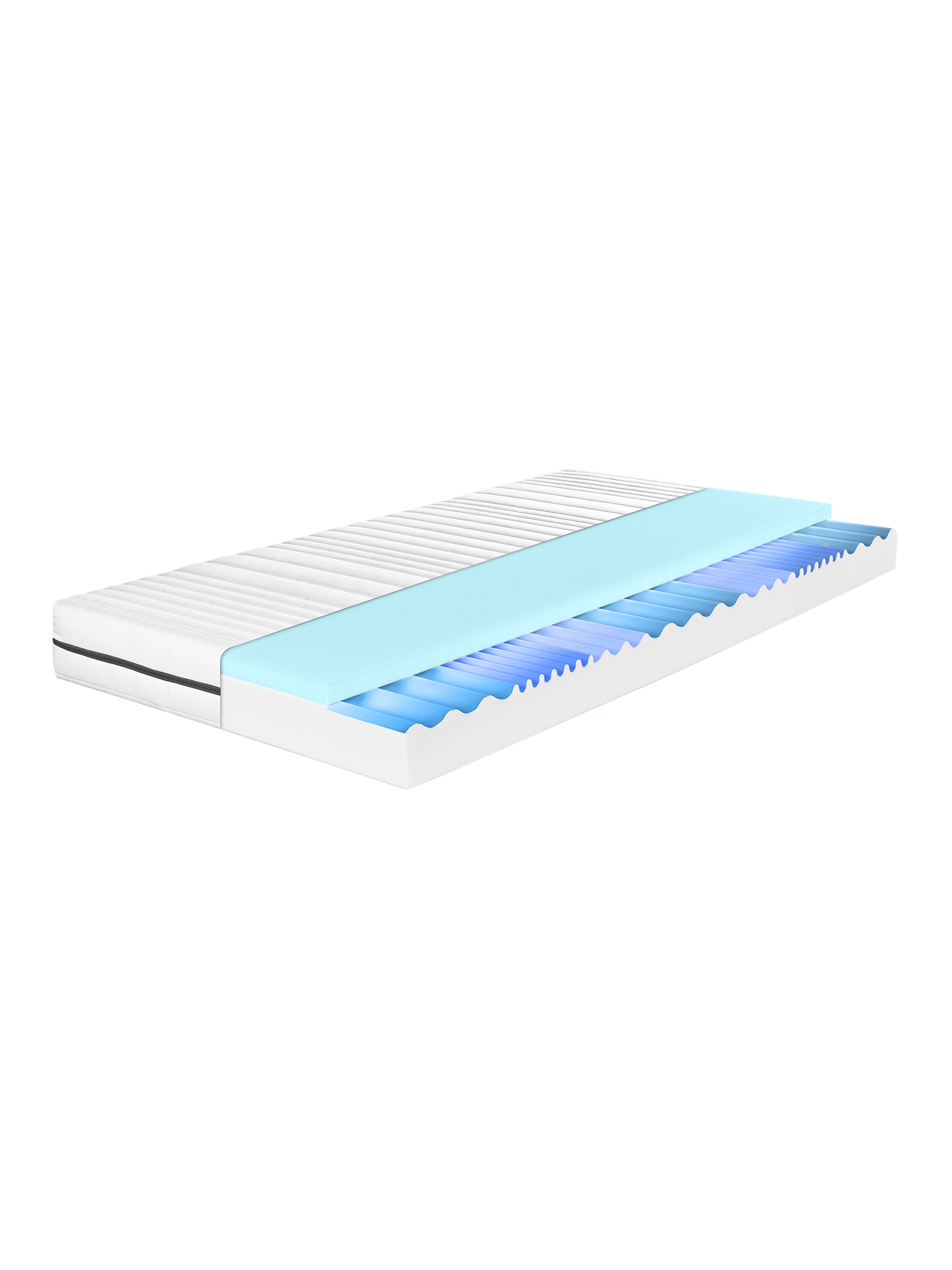LIVARNO HOME Koudschuimmatras Waves, golfsnede (Stevig (H3), 100 x 200 cm)