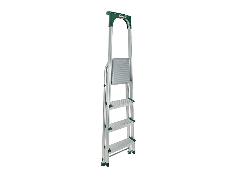 PARKSIDE ladder met vier treden en groene accenten