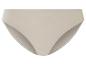 Beige geribbelde bikini onderbroek.