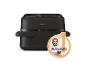 Zwarte Philips airfryer met RapidAir Technologie en aanbeveling van chef Henssler.