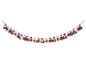 Adventskalender van 24 genummerde zakjes hangend aan een touw.