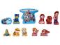 Paw Patrol figuren, waaronder Chase, Skye, Marshall, Rubble en Ryder, met voertuigen en accessoires.