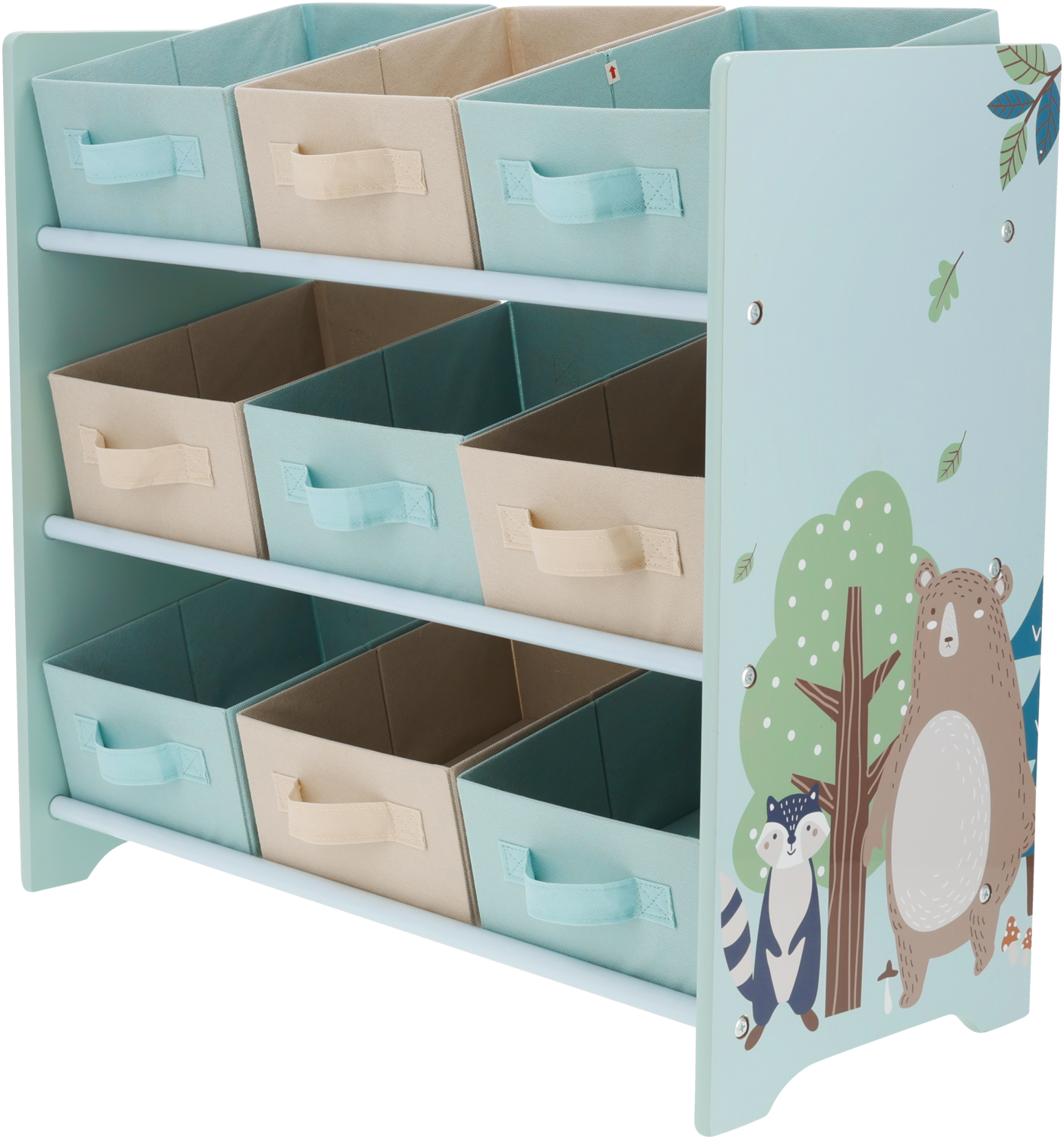 LUPILU Kinder opbergkast, 65 x 30 x 61,5 cm (Vos)