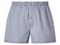 Grijze herenboxershort met elastische tailleband en knoopsluiting