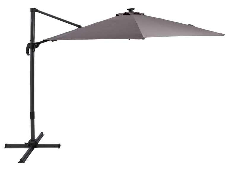 Ga naar volledige schermweergave: LIVARNO home Zwevende parasol met ledverlichting Ø300 cm - afbeelding 1