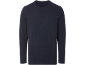Donkerblauw heren henley shirt met lange mouwen