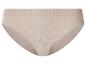 Beige geribde hoge taille slip