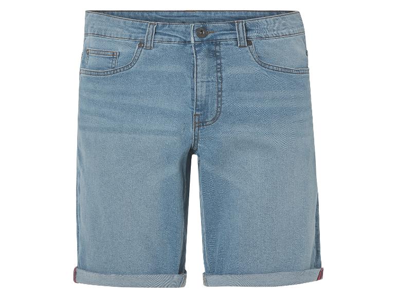 Lichtblauwe jeans shorts, casual stijl.