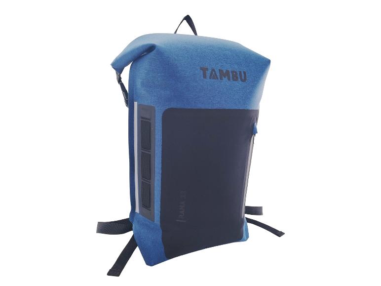 Tambu blauwe waterdichte rugzak, modern design.