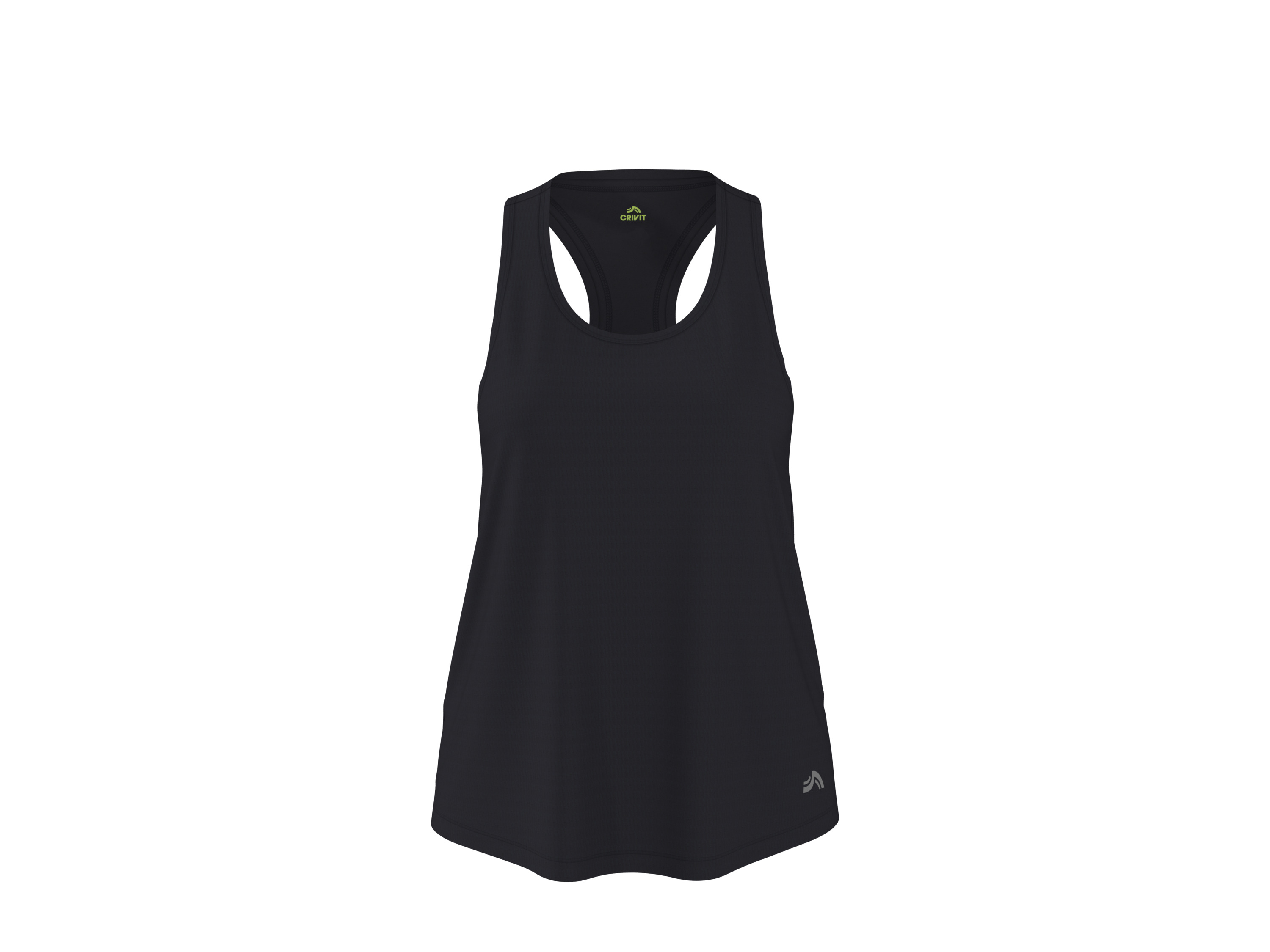 CRIVIT Dames sporttop (Zwart, XS (32/34))