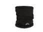 Zwarte nekwarmer met reflecterend logo