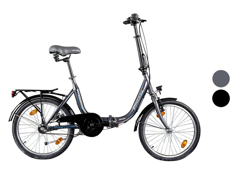 Zündapp Z-Fold vouwfiets met drager.