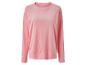Roze dames velours sweater met lange mouwen.