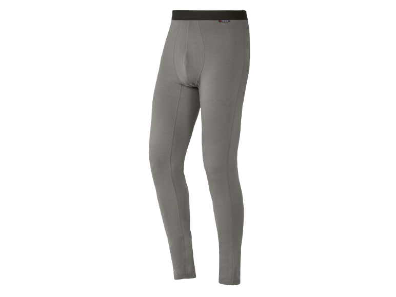 Grijze heren thermo-legging met brede elastische tailleband