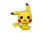 Gele verzamelfiguur van een tekenfilmfiguur met puntige oren en rode wangen.