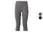 Grijze capri legging voor dames met donkergrijze en zwarte kleuropties.