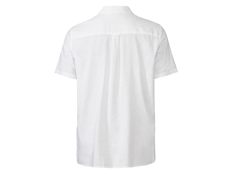Ga naar volledige schermweergave: LIVERGY® Heren linnen hemd met katoen, korte mouw - afbeelding 11