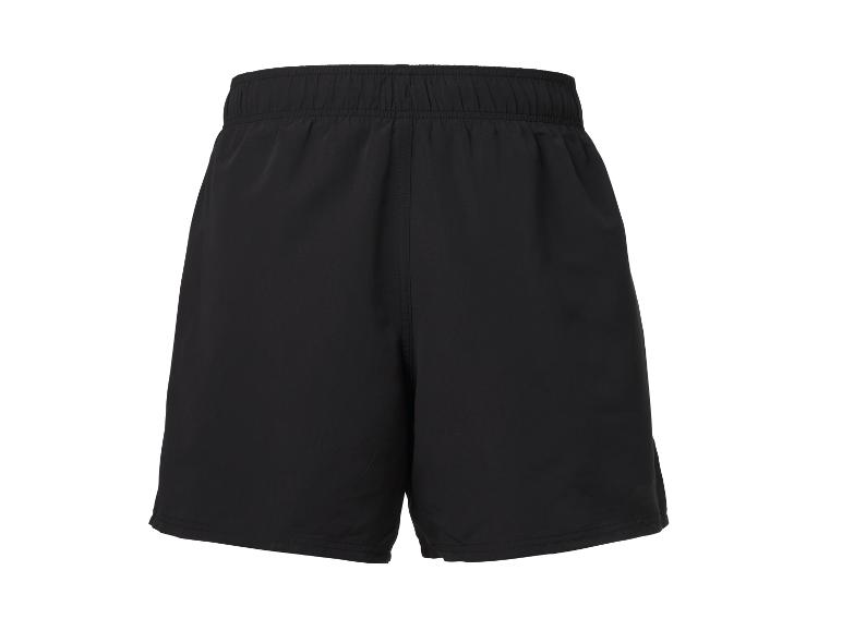 Zwarte sportshorts met elastische tailleband.
