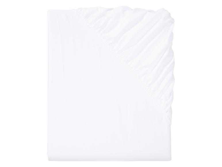 Wit, effen hoeslaken.