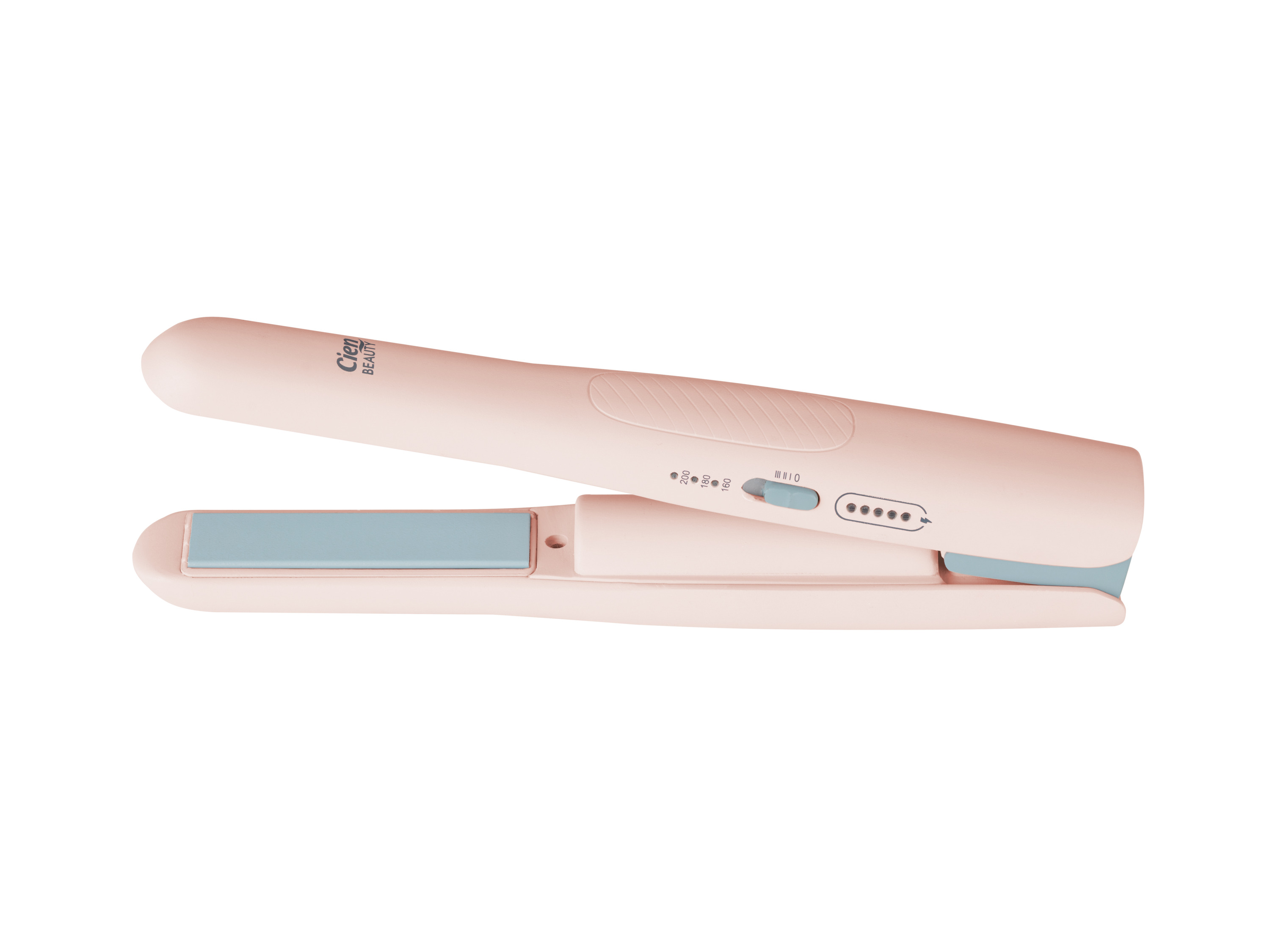 CIEN BEAUTY Draadloze stijltang voor op reis (Roze)