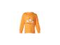 Oranje kinder shirt met lange mouwen, met spookjes en de tekst 'SPOOOOKY NIGHT~'.