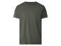 Donkergroen basic T-shirt met korte mouwen