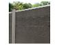 Home Deluxe composiet schutting in antraciet met lichte paal en bovenstrip
