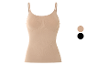 Beige corrigerend topje met dunne schouderbandjes, ook verkrijgbaar in zwart.