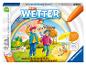 Ravensburger tiptoi spel „Mein Wetter” voor 3-4 jaar, over weer en kleding.